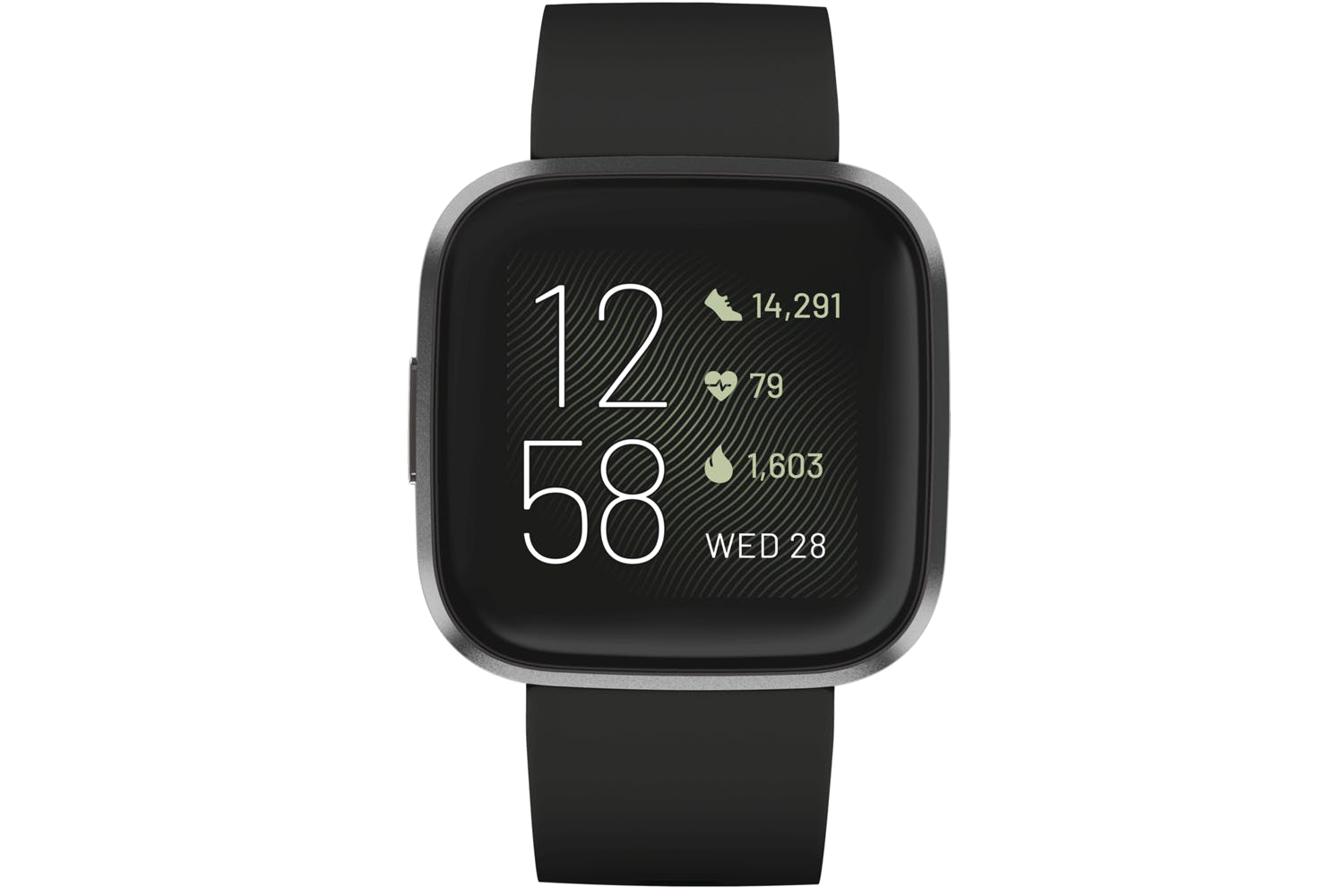 fitbit smartwatch versa 2 carbon black